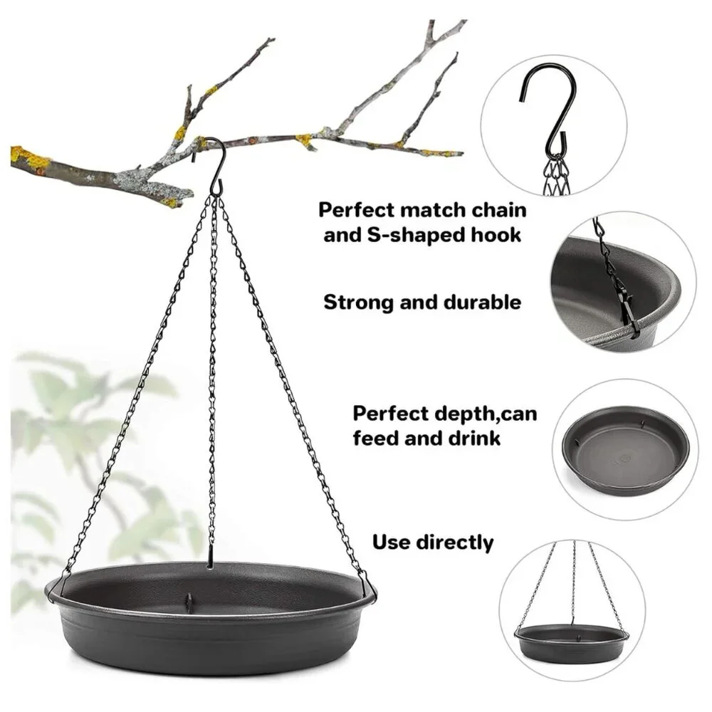 Hanging Bird Bath Hanging Bird-Feeder Bird Bath - Picture 8 of 8